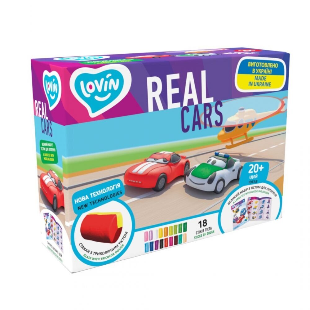 Kūrybinis rinkinys Play Dough Real Сars kaina ir informacija | Lavinamieji žaislai | pigu.lt