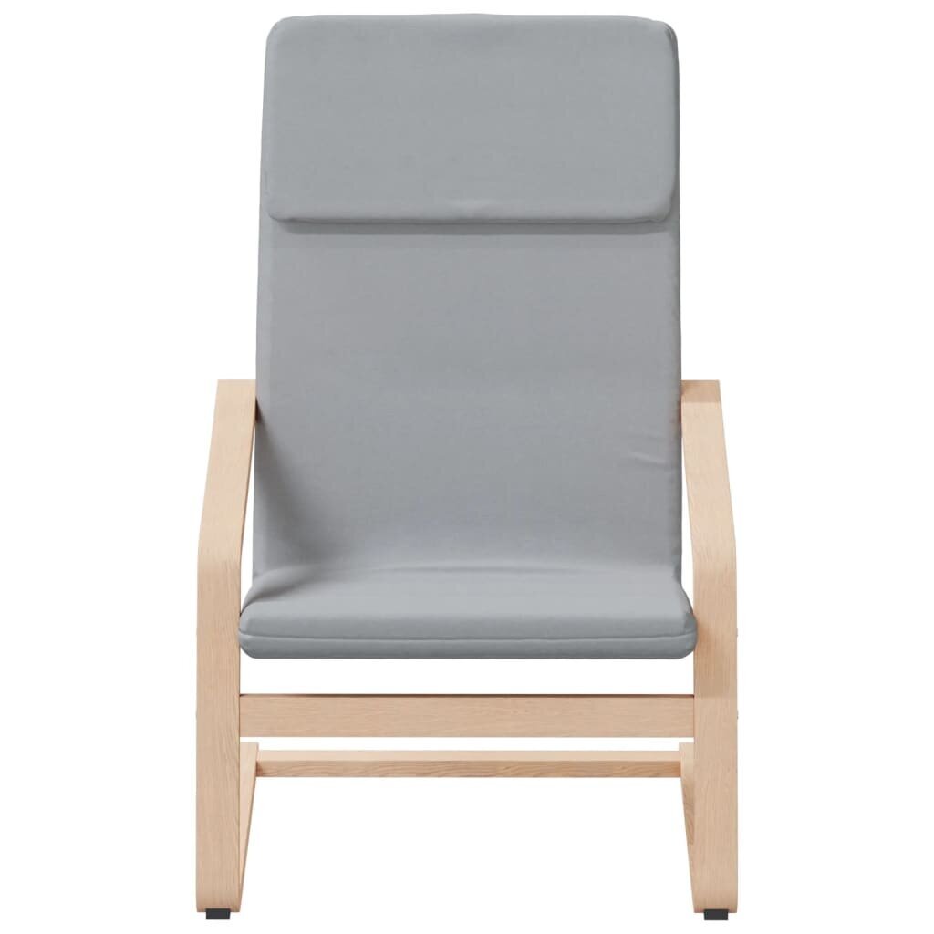 Poilsio kėdė vidaXL, šviesiai pilka kaina ir informacija | Svetainės foteliai | pigu.lt
