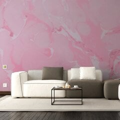 Фотообои с розовым мраморным изображением Обои с эффектом цветного мрамора Декор интерьера  - 390 х 280 см цена и информация | Интерьерные наклейки | pigu.lt