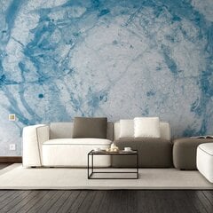 Фотообои с голубым мраморным изображением Обои с эффектом цветного мрамора Декор интерьера  - 390 х 280 см цена и информация | Интерьерные наклейки | pigu.lt
