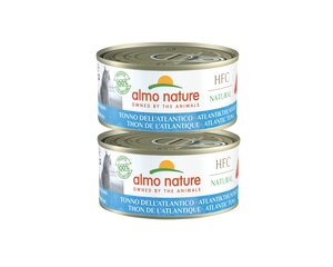 Almo Nature HFC Natural katėms su Atlanto tunu, 2x150 g kaina ir informacija | Konservai katėms | pigu.lt