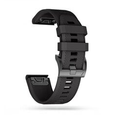 Ремешок для часов Garmin Fenix ​​5/6/6 PRO/7 (22 мм) Tech Protect Smooth. Черный цена и информация | Аксессуары для смарт-часов и браслетов | pigu.lt