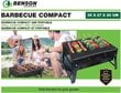 Nešiojama kepsninė Benson Barbecue Compact kaina ir informacija | Kepsninės, griliai | pigu.lt