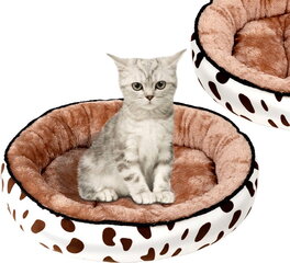 Круглый лежак для собак и кошек S30 цена и информация | Лежаки, домики | pigu.lt