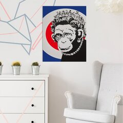 Paveikslas Banksy Monkey Queen kaina ir informacija | Reprodukcijos, paveikslai | pigu.lt