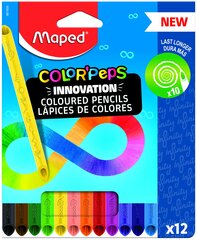 Nedrožiami pieštukai Maped Infinity, 12 sp. kaina ir informacija | Piešimo, tapybos, lipdymo reikmenys | pigu.lt