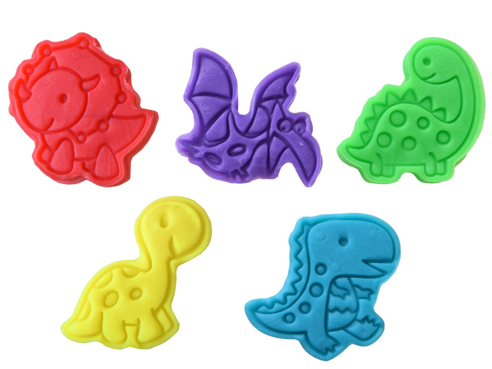 Plastilino rinkinys Dinozaurų formelės kaina ir informacija | Lavinamieji žaislai | pigu.lt