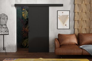 Раздвижная дверь для ниши Brent Lucas 90, черный цвет цена и информация | Шкафы | pigu.lt