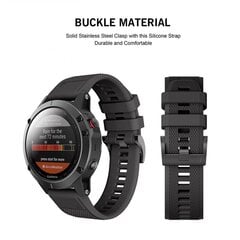 Garmin Fenix ​​3 / 5X / 3HR / 5X PLUS / 6X / 6X PRO / 7X (26MM) Ремешок для часов Tech Protect Smooth. Черный цена и информация | Аксессуары для смарт-часов и браслетов | pigu.lt