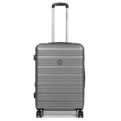 Дорожный чемодан Airtex, серый, 805/24 цена и информация | Чемоданы, дорожные сумки  | pigu.lt