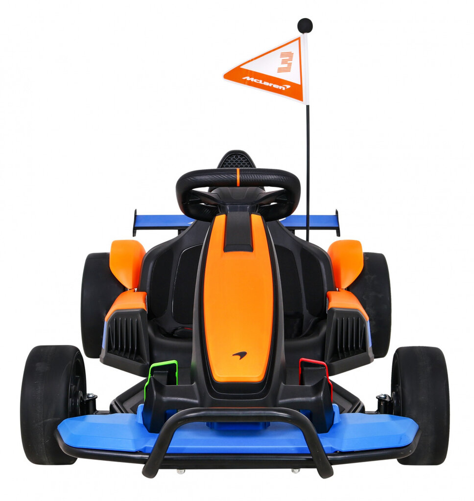 Elektrinis kartingas McLaren Drift, oranžinis kaina ir informacija | Elektromobiliai vaikams | pigu.lt