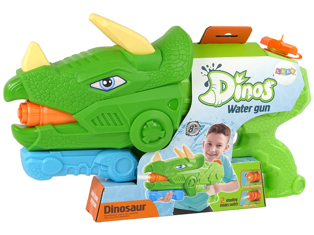 Vandens šautuvas Dinozaras, žalias kaina ir informacija | Vandens, smėlio ir paplūdimio žaislai | pigu.lt