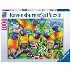 Пазл Ravensburger 1000 деталей Попугаи цена и информация | Пазлы | pigu.lt