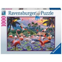 Dėlionė Ravensburger Pink Flamingos, 1000 d. kaina ir informacija | Dėlionės (puzzle) | pigu.lt