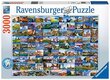 Dėlionė kraštovaizdžiai Ravensburger, 3000 d. kaina ir informacija | Dėlionės (puzzle) | pigu.lt