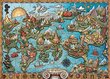Dėlionė žemėlapis Ravensburger 16728, 1000 d. kaina ir informacija | Dėlionės (puzzle) | pigu.lt