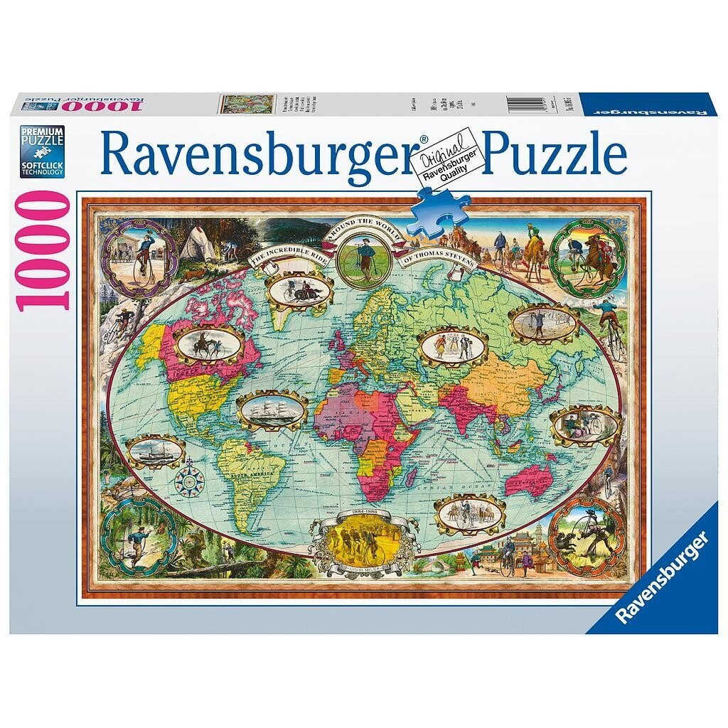 Dėlionė Ravensburger World Map, 1000 d. цена и информация | Dėlionės (puzzle) | pigu.lt