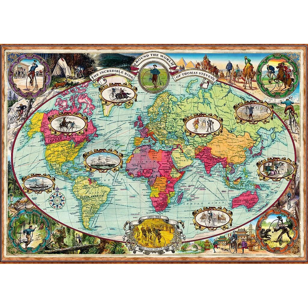Dėlionė Ravensburger World Map, 1000 d. цена и информация | Dėlionės (puzzle) | pigu.lt
