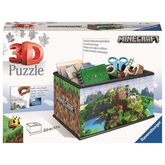 Ящик для хранения 3D-пазлов Ravensburger Minecraft цена и информация | Пазлы | pigu.lt