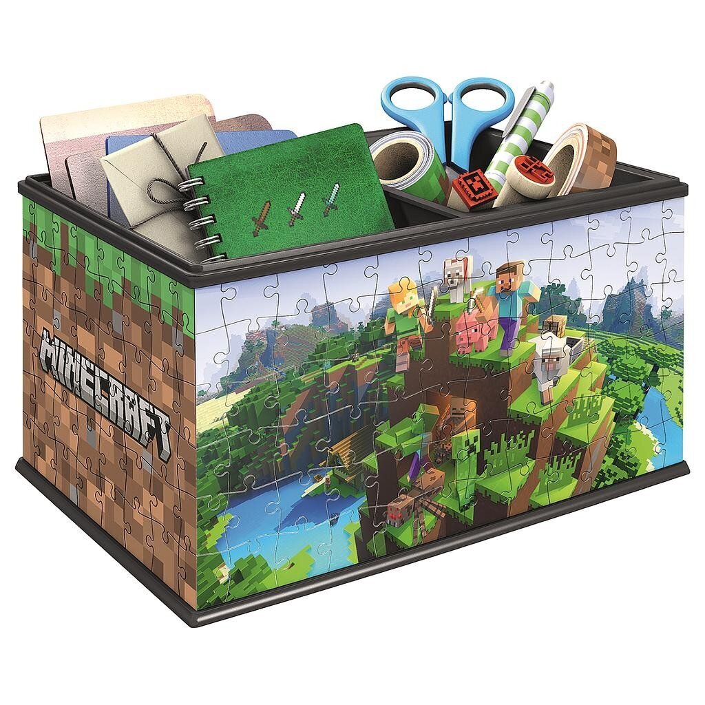 3D dėlionė daiktadėžė Minecraft Ravensburger, 223d kaina ir informacija | Dėlionės (puzzle) | pigu.lt