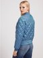 Guess Jeans moteriška striukė Hilary Bomber 563935046, mėlyna цена и информация | Striukės moterims | pigu.lt