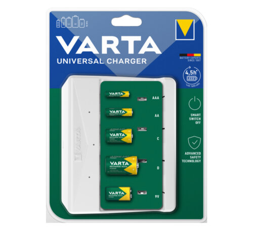 Varta Universal charger 57658 Baterijų įkroviklis цена и информация | Elementų krovikliai | pigu.lt