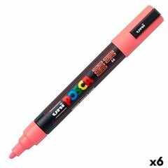 Markeris Posca PC-5M Rožinė 6 vnt kaina ir informacija | Kanceliarinės prekės | pigu.lt