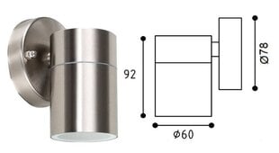 Sieninis šviestuvas Bona Wall-002 kaina ir informacija | Lauko šviestuvai | pigu.lt
