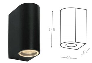 Sieninis šviestuvas Bona Wall-012 kaina ir informacija | Lauko šviestuvai | pigu.lt