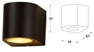 Sieninis šviestuvas Bona Wall-014 kaina ir informacija | Lauko šviestuvai | pigu.lt