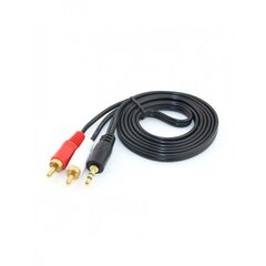 x2 RCA į AUX 3,5mm laidas - kabelis цена и информация | Зарядные устройства для телефонов | pigu.lt