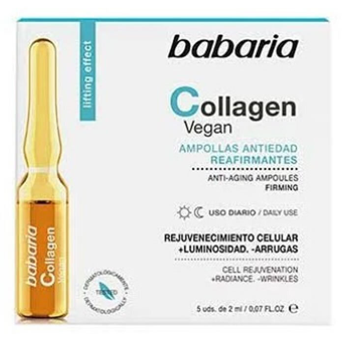 Veido serumas - ampulės Babaria Collagen Vegan Ampules, 5 x 2 ml цена и информация | Veido aliejai, serumai | pigu.lt