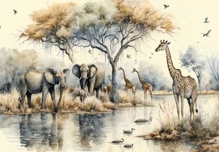 Consalnet Фотообои флизелиновые Watercolours 312 x 219 cm 14571VEXXL цена и информация | Фотообои | pigu.lt