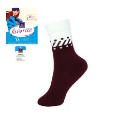Kojinės moterims Favorite 22189, raudonos kaina ir informacija | Moteriškos kojinės | pigu.lt