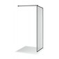 Industrinio stiliaus dušo sienelė Brasta Glass Ema Nero Frame, 1000x2000 mm kaina ir informacija | Dušo durys ir sienelės | pigu.lt