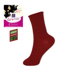 Женские классические носки Favorite 22191 красные цена и информация | Женские носки | pigu.lt