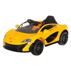 Vienvietis vaikiškas elektromobilis McLaren P1 12V, geltonas kaina ir informacija | Elektromobiliai vaikams | pigu.lt