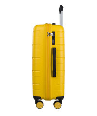 Vidutinis Puccini lagaminas PP020, M, geltonas kaina ir informacija | Lagaminai, kelioniniai krepšiai | pigu.lt