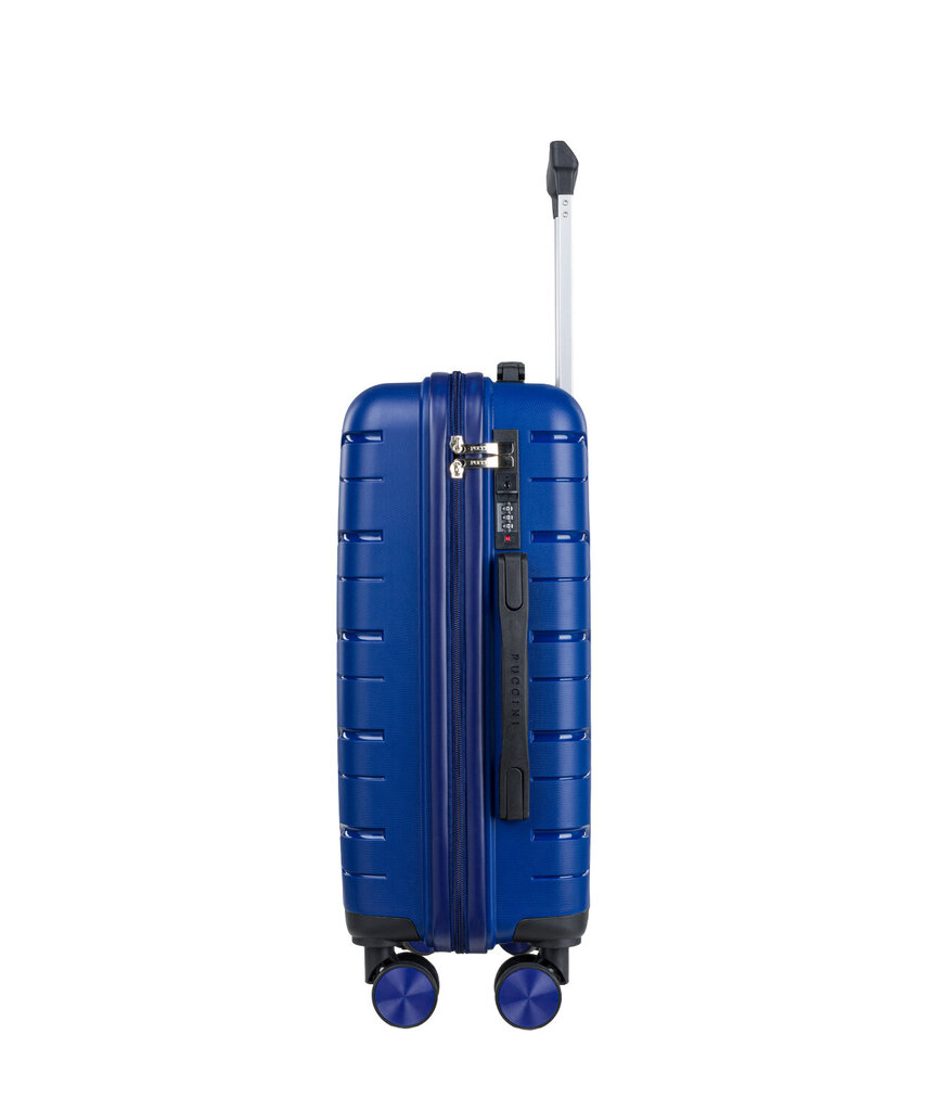 Mažas Puccini lagaminas PP020 S, mėlynas kaina ir informacija | Lagaminai, kelioniniai krepšiai | pigu.lt