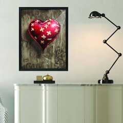 Настенный плакат Граффити воздушный шар в форме сердца - Декор интерьера - 78 х 55 см цена и информация | Репродукции, картины | pigu.lt