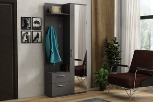 Шкаф Brent Watford, серый цвет цена и информация | Шкафы в прихожую | pigu.lt