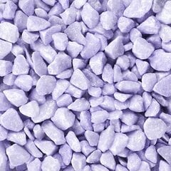 Камешки декоративные фиолетовые, 9-13 мм, 0,5 кг цена и информация | Мульча, декоративный щебень | pigu.lt