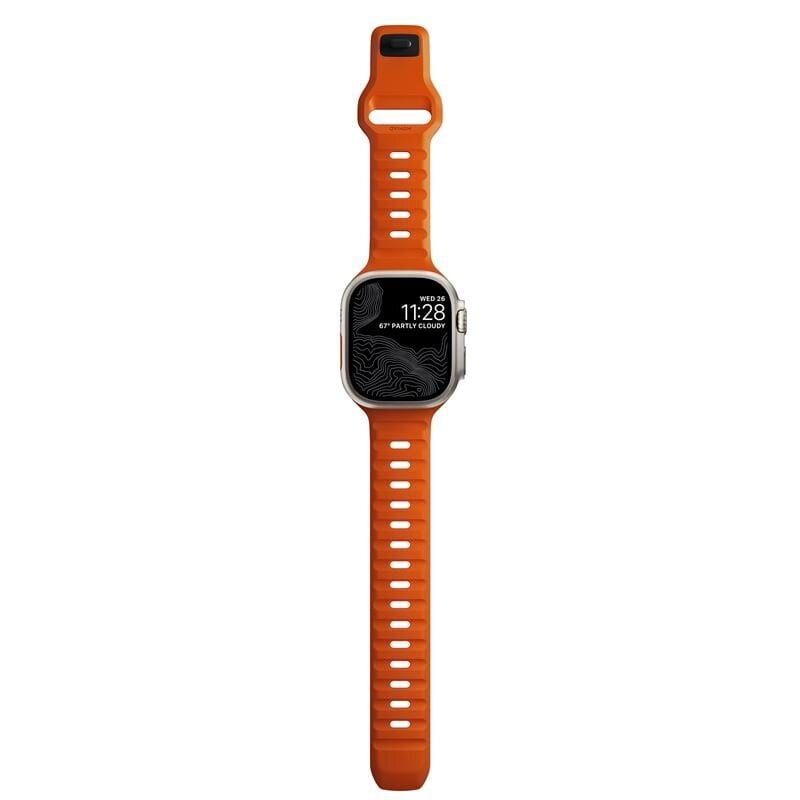 Nomad Sport Strap M/L Orange цена и информация | Išmaniųjų laikrodžių ir apyrankių priedai | pigu.lt