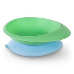 Наклонная миска Baboo с липким дном, зеленая, от 6 месяцев цена и информация | Детская посуда, контейнеры для молока и еды | pigu.lt