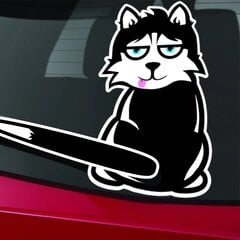 Виниловая наклейка на заднее стекло машины в виде кота Стикеры для автомобилей - 40 см цена и информация | Интерьерные наклейки | pigu.lt