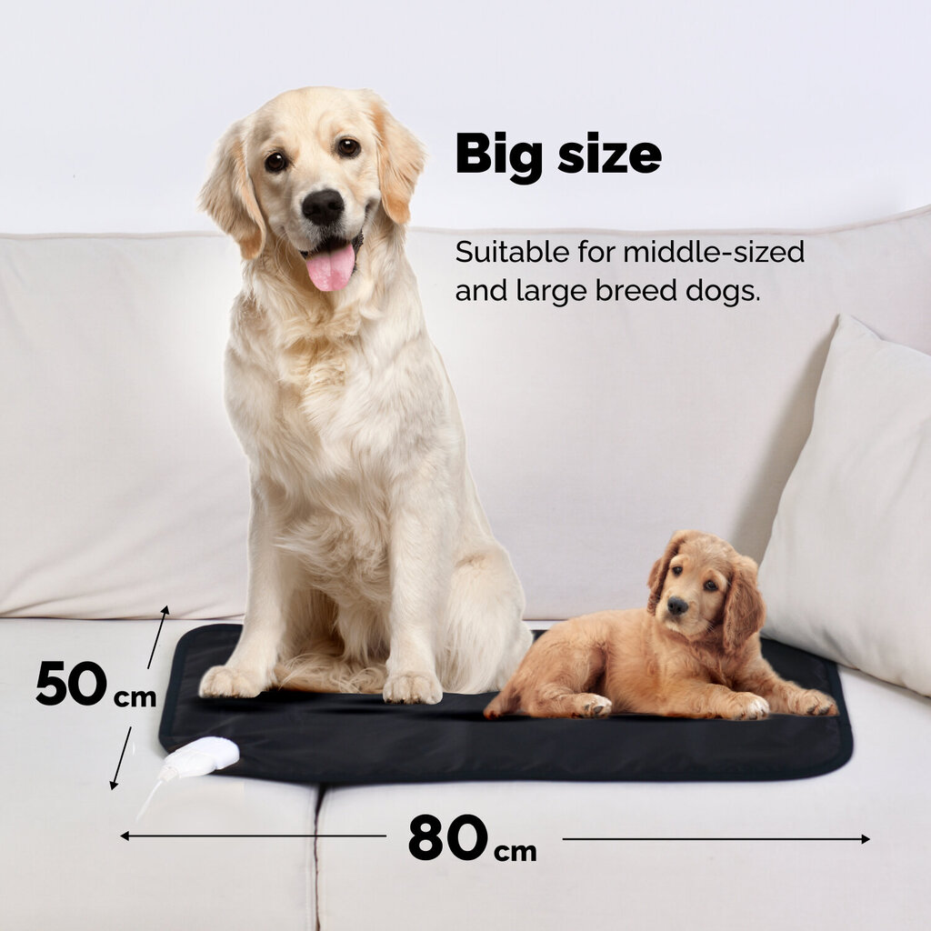 Šildymo kilimėlis Mimi hot, katėms ir šunims, 50-80 cm kaina ir informacija | Guoliai, pagalvėlės | pigu.lt