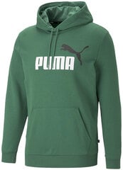 Мужской джемпер Puma Ess+ 2 Col Big Logo 586765 37/L, зеленый цена и информация | Мужские толстовки | pigu.lt