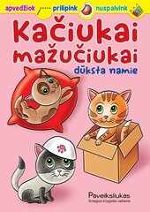 Kačiukai mažučiukai dūksta namie цена и информация | Книжки - раскраски | pigu.lt