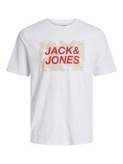 Marškinėliai vyrams Jack & Jones 5715366756847, balti kaina ir informacija | Vyriški marškinėliai | pigu.lt