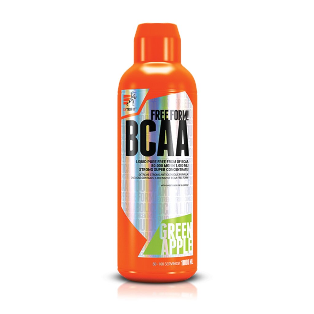 Aminorūgštys Extrifit BCAA Free Form Liquid 80 000 mg, abrikosų skonio, 1000 ml kaina ir informacija | Aminorūgštys | pigu.lt